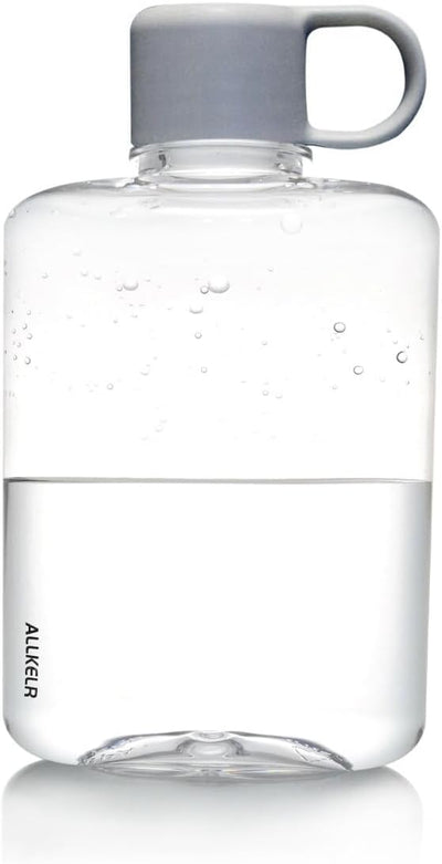 Botella agua Tritan sin BPA portátil 12.2oz gris