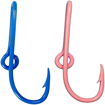 Pernos gancho pez sombrero azul y rosa cáncer garra