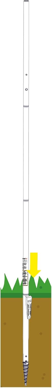 Poste para comedero pájaros con barra de par 1pulg 5ft