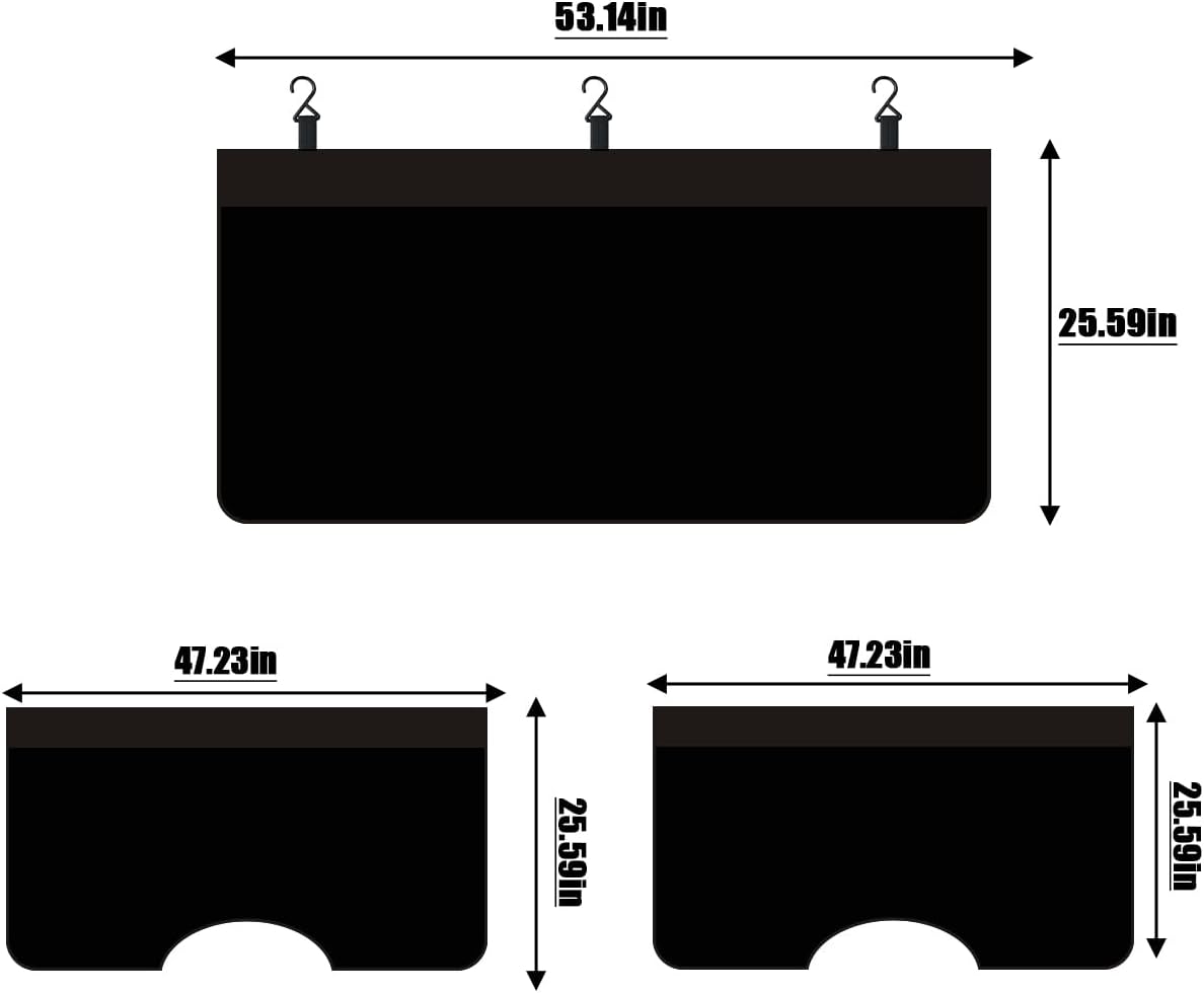 3 fundas magnéticas para guardabarros de coche negro
