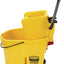 Cubo fregona con escurridor 35qt sobre ruedas amarillo