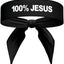 Diadema Lucha Absorbe Humedad Blanco Negro Fitness