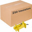 Aislante uñas inclinadas amarillas pack 250