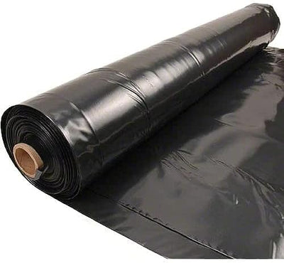 Lámina plástico negro 4mil 50x3pies resistente jardinería