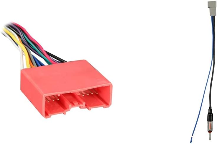 Arnés cableado Mazda 2001+ y cable antena fábrica Honda/Acura
