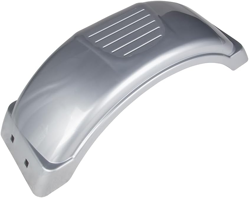 Guardabarros plástico remolque 8-12pulg color plateado
