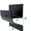 Escalera pared acero 4" colgador carretilla negro mate