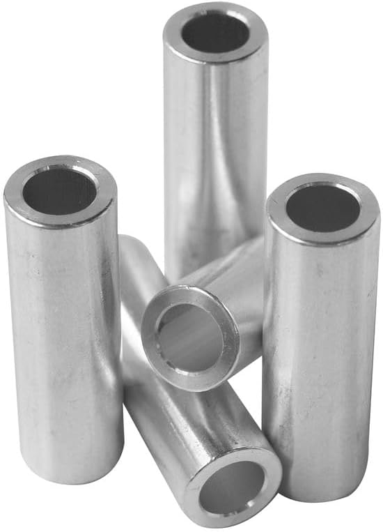 Espaciador aluminio 5/8x0.4 pulg redondo liso sin roscar