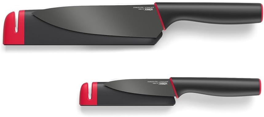 Cuchillo chef 6pulg y cuchillo pelar 3.5pulg color negro