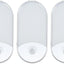 3 Luces Nocturnas 4en1 con Enchufe Sensor Movimiento Recargable