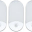 3 Luces Nocturnas 4en1 con Enchufe Sensor Movimiento Recargable