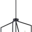Colgante vestíbulo 27pulg 4 luces negro bronce
