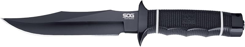 Cuchillo Tech Bowie hoja AUS-8 mango Kraton fija