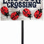 Estaca decorativa Ladybug Crossing para jardín multicolor