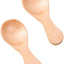 2 Cucharas Madera Mango Corto para Frascos Accesorios Cocina Caqui
