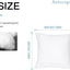 6 Pzas Relleno Almohada 18x18pulg Cuadrada Resiste Agua