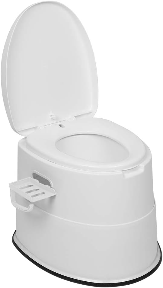 Inodoro portátil blanco desmontable campamento