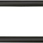 Puerta ducha redonda acero inox 18" acabado negro mate