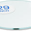 Mesa redonda vidrio templado 29" pulido plano multiuso
