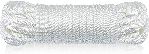Cuerda asta bandera 1/4" poliéster trenzado 50ft