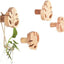 4 Ganchos Madera Monstera Pared Organiz. Ropa