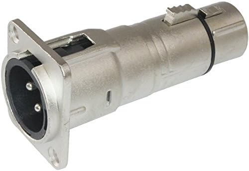 5 Conectores XLR Macho a Hembra Panel