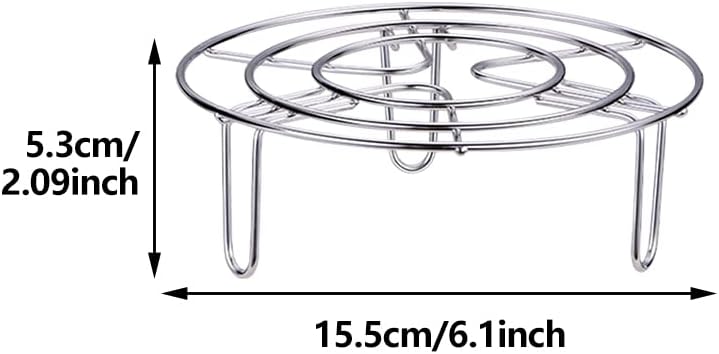 Estante vapor 2 Pzas acero inox con soporte