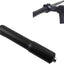 Extensor vástago horquilla 1in aluminio 1 1/8pulg negro