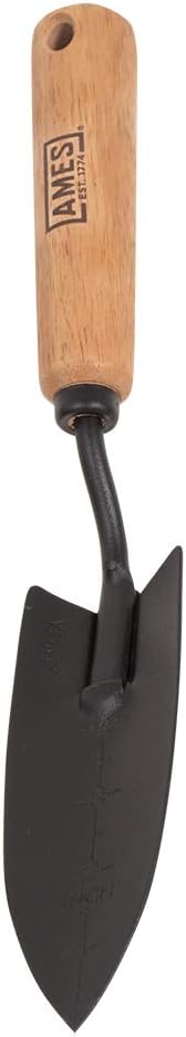 Trasplantador acero templado mango madera 12pulg