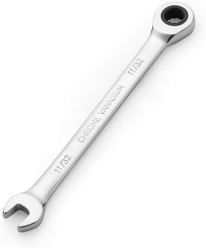 Llave trinquete SAE 11/32 pulg 72 dientes cabeza rectangular
