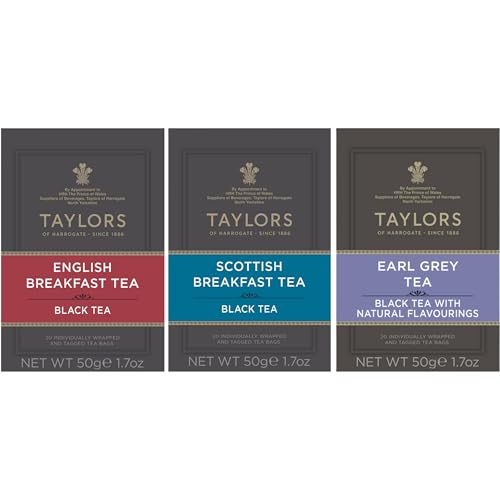 Paquete 20 bolsas té negro Earl Grey desayuno inglés escocés