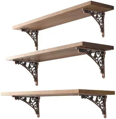 Soporte estante cobre antiguo vintage 6" set 2