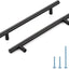 Manijas negras acero inox para gabinetes 6.25" set 20