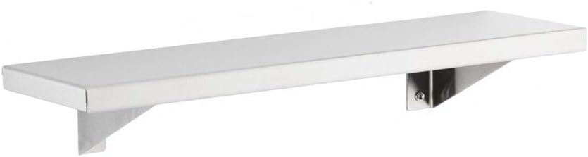 Estante acero inox 295x16 satinado 16pulg 5pulg