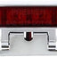 Luz freno LED doble función base giratoria cromo rojo