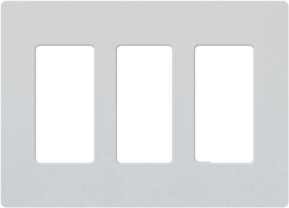 Placa pared decorativa 3 bandas satinado paladio