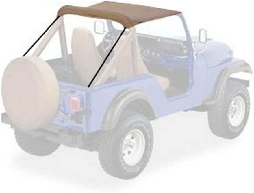 Techo negro para cj5 76-83 bronceado