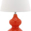 Lámpara mesa Eva Orange doble LED dormitorio oficina