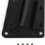 Placa soporte brazo espejo puerta Peterbilt aluminio negro