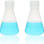 Herraje Erlenmeyer cónico 8.5oz con tapa rosca pack 2