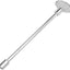 Llave universal válvula gas 1/4 y 5/16" cromo 8"