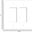 Placa GFCI pared termoestable color blanco