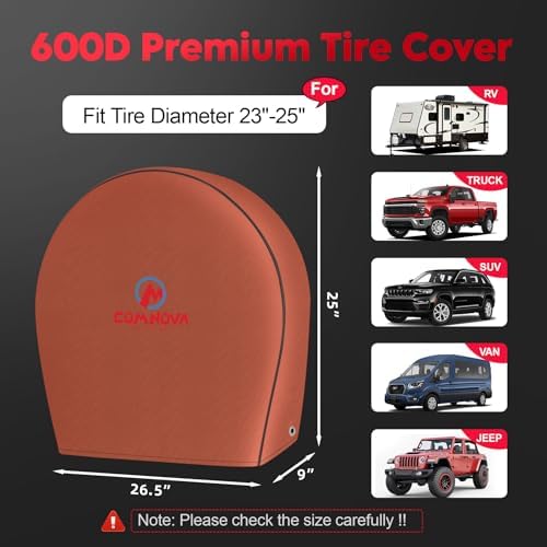 Fundas neumáticos RV pack 4 600D resistente para camión SUV