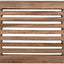 Banco ducha plegable madera teca pared 30pulg ranuras