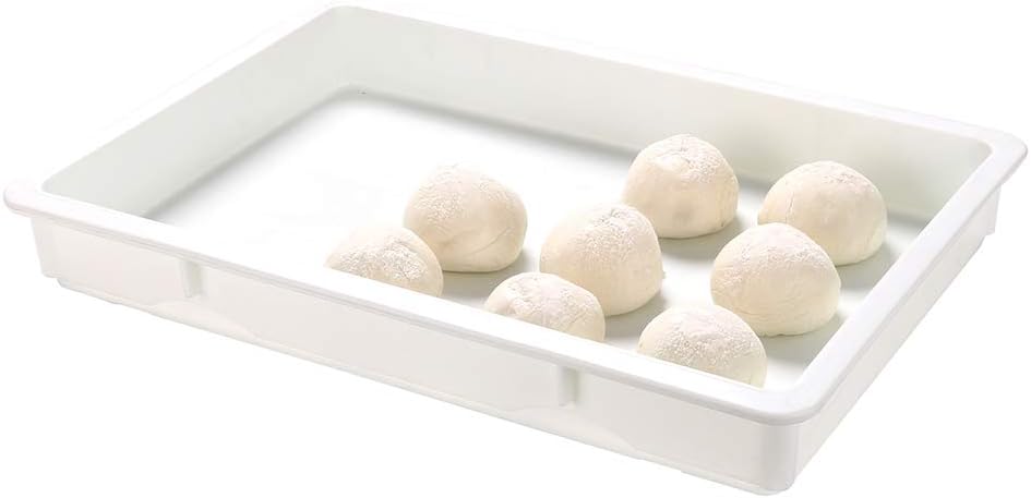 Cajas masa plástico blanco 26x18x3pulg apilables