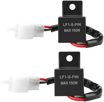 2 Relés LED 12V 2pines con cables para motocicletas bicicletas