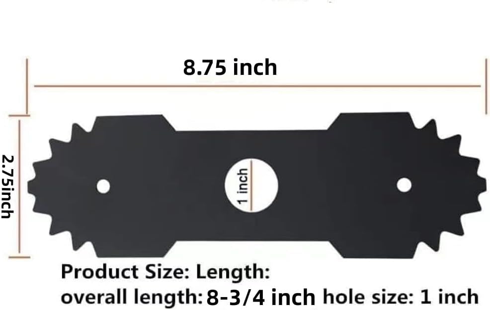 Cuchillas bordeadora acero 8.75" comp Homelite Ryobi