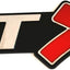 2 Emblemas LTX 3D para Chevy Corvette rojo cromado