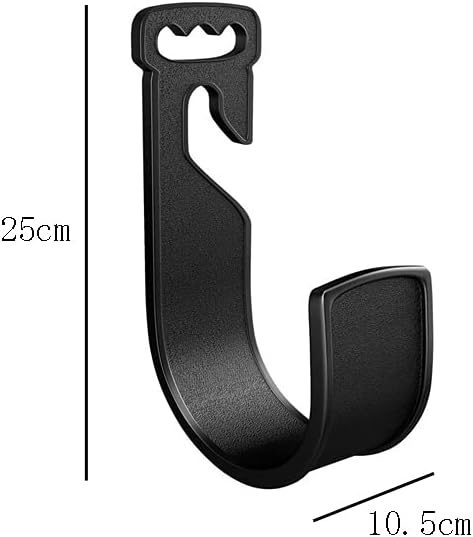 Gancho plástico para pared soporte manguera jardín negro