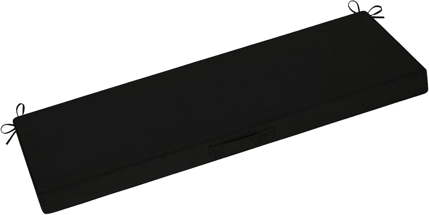 Cojín banco exterior impermeable 59x18" asa lazos